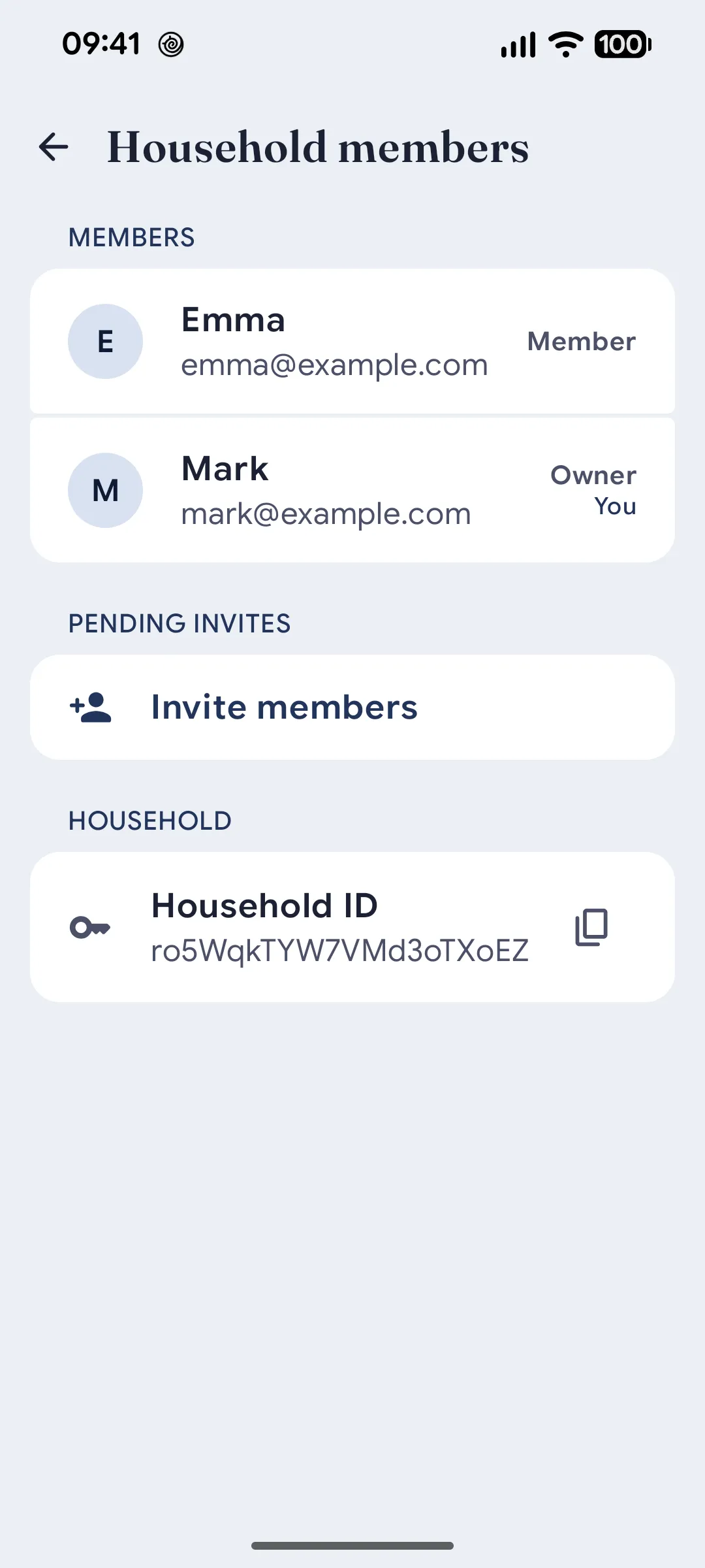Shared household