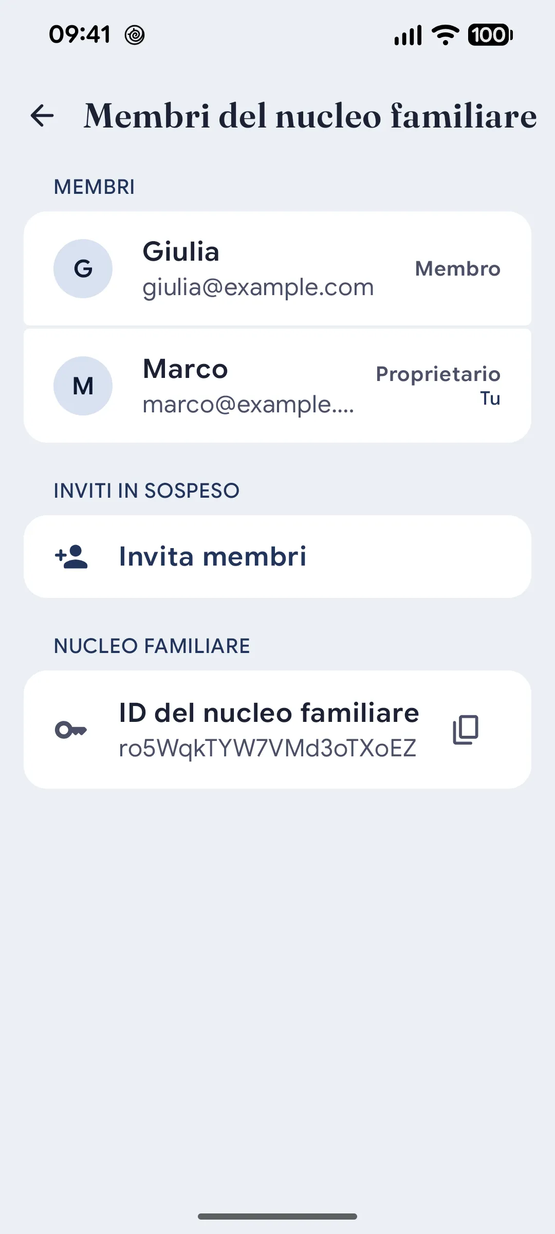 Household condivisa